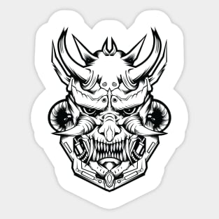 Siluet illustration mecha Sticker